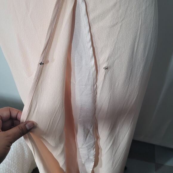 Yumi Kim Blush Rush Hour Wrap Front Tie Maxi Dress Size X-Small - Picture 7 of 9